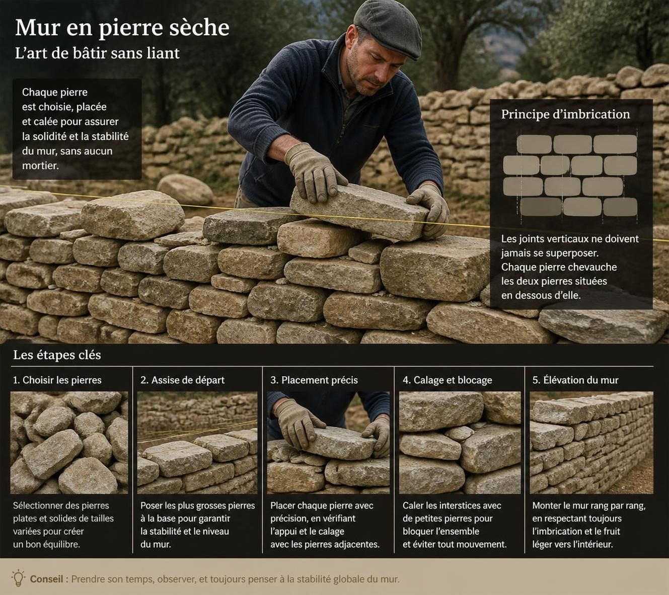 découvrez nos astuces simples et efficaces pour monter un mur en pierre facilement, même sans expérience. suivez notre guide étape par étape pour un résultat solide et esthétique.