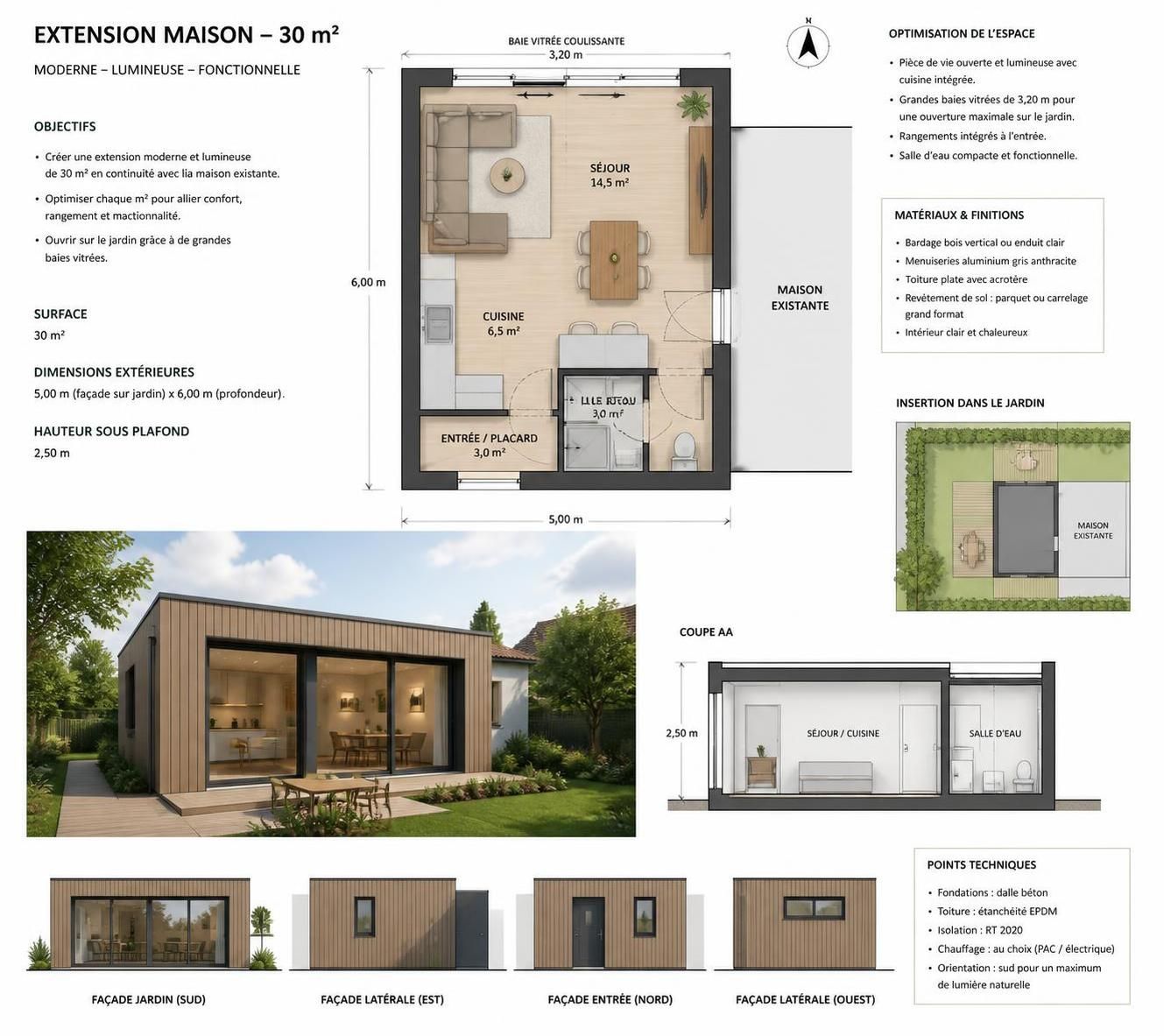découvrez comment optimiser l'espace avec un plan d'extension maison de 30m2 et réussir votre projet grâce à nos conseils pratiques et astuces d'aménagement.