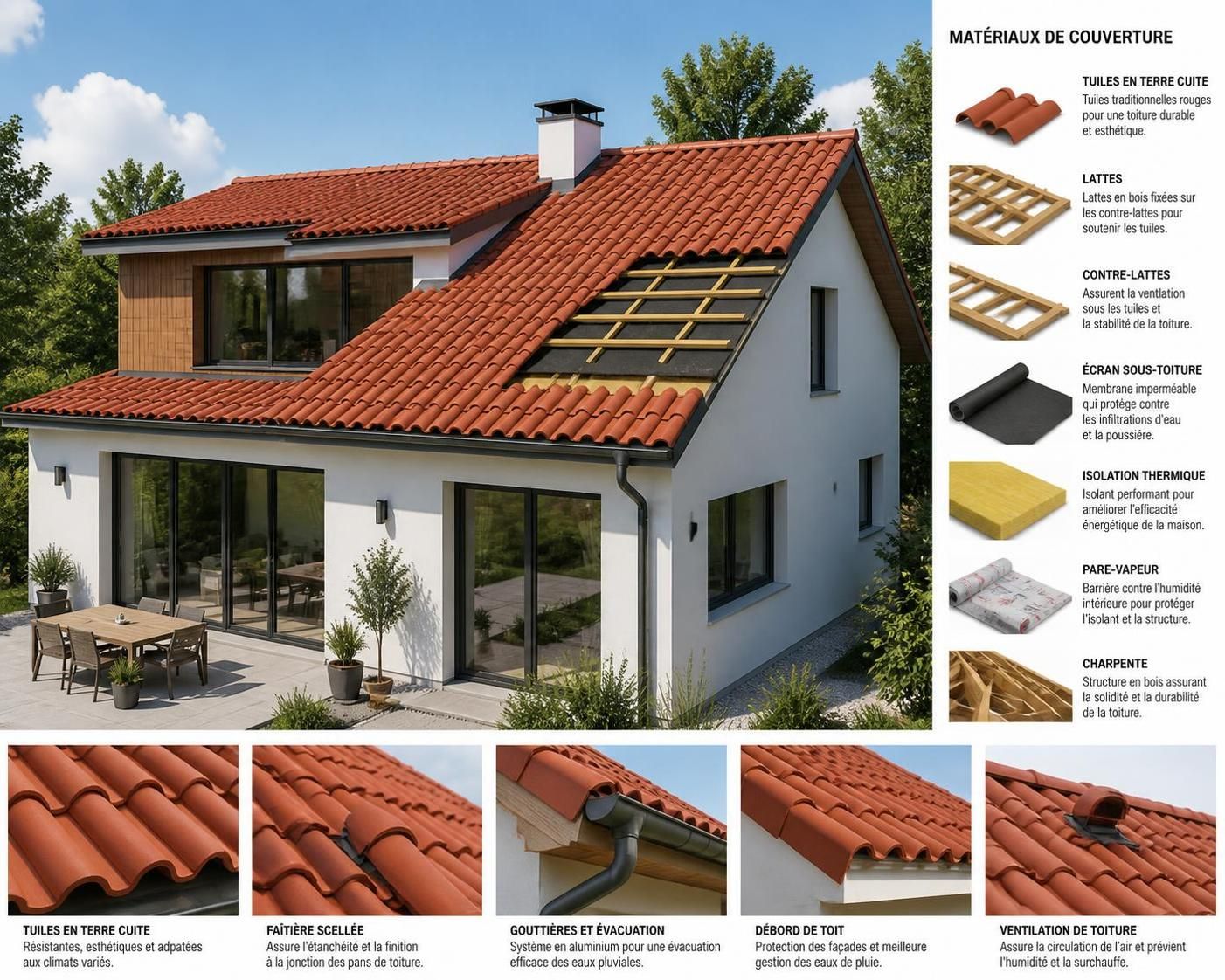 découvrez les prix au m² pour une toiture en tuile et les informations essentielles à connaître avant de débuter vos travaux de toiture. conseils, coûts et astuces pour bien préparer votre chantier.