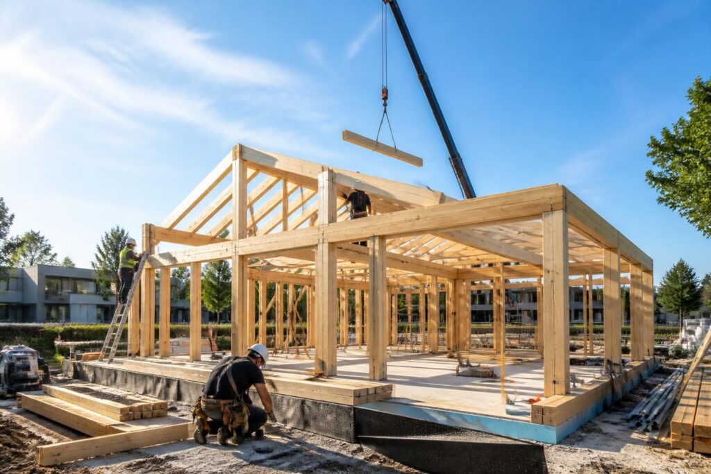 découvrez le prix moyen d'une charpente de 100m² en 2026, les facteurs influençant le coût et des conseils pour bien planifier votre budget de construction.