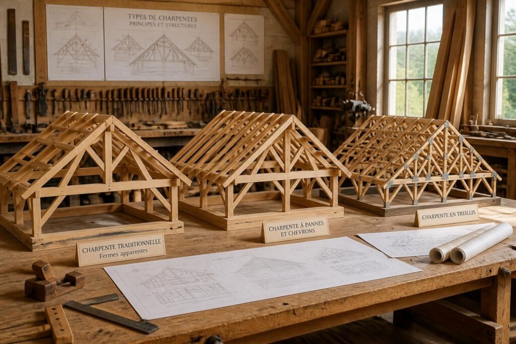 découvrez notre guide complet sur les différents types de charpentes pour vous aider à choisir la structure idéale pour votre construction ou rénovation.