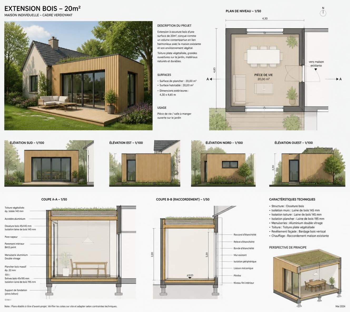 découvrez comment optimiser votre espace avec un plan d'extension maison de 20m2. conseils pratiques et idées pour agrandir votre habitat efficacement.