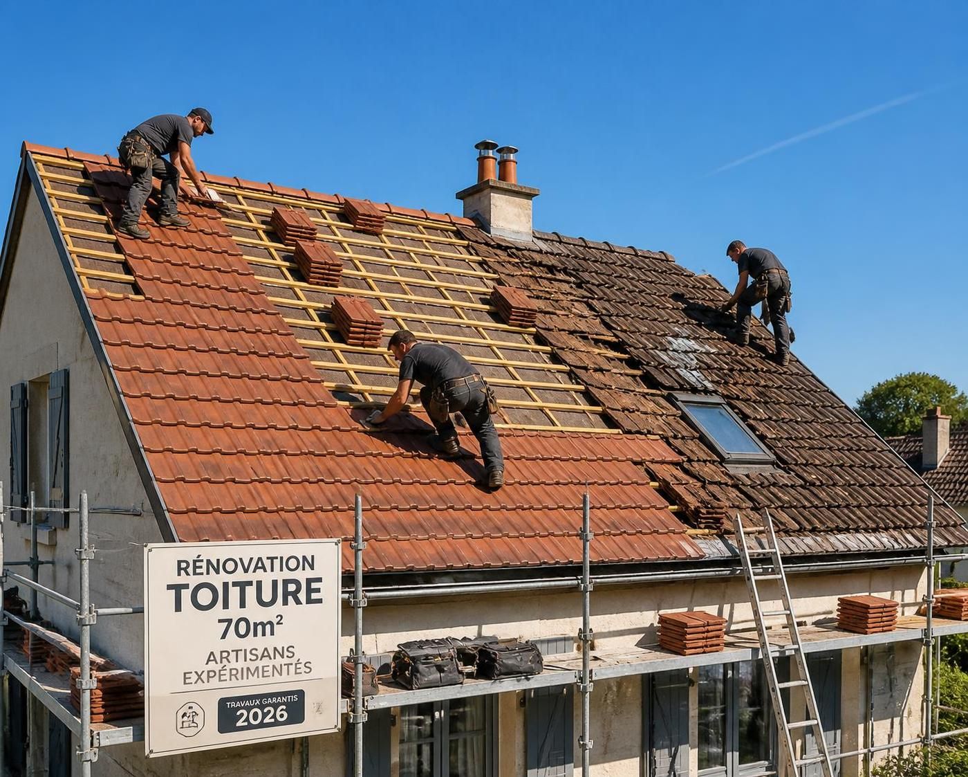 découvrez le coût estimé pour la rénovation d'une toiture de 70m2 en 2026, incluant les prix moyens, les facteurs influençant le budget et des conseils pour bien préparer votre projet.
