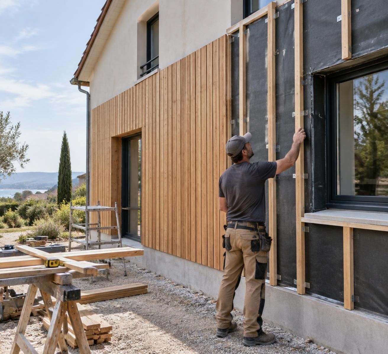 découvrez comment choisir l’essence de bois, la méthode de pose et l’entretien adaptés pour un bardage durable et harmonieux avec votre façade.