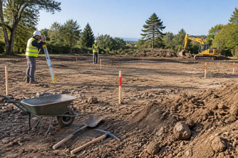 découvrez les étapes essentielles pour préparer un terrain avant le terrassement : débroussaillage, bornage, étude du sol et accès au chantier.
